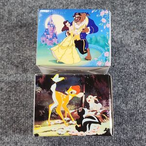 Vintage Walt Disney's Classic Bambi And Beauty And The Beast Collectible Mugs